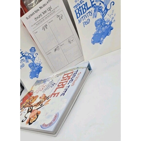 The Ultimate Travel Time Bible -CD Activity Story Books Case No Stickers Pencils - Picture 11 of 16